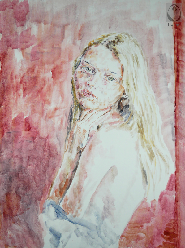 oil on paper - olio su carta di Piro